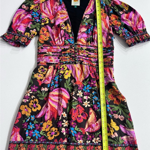 FARM Rio Black Spring Bananas Print Mini Dress - Picture 5 of 8